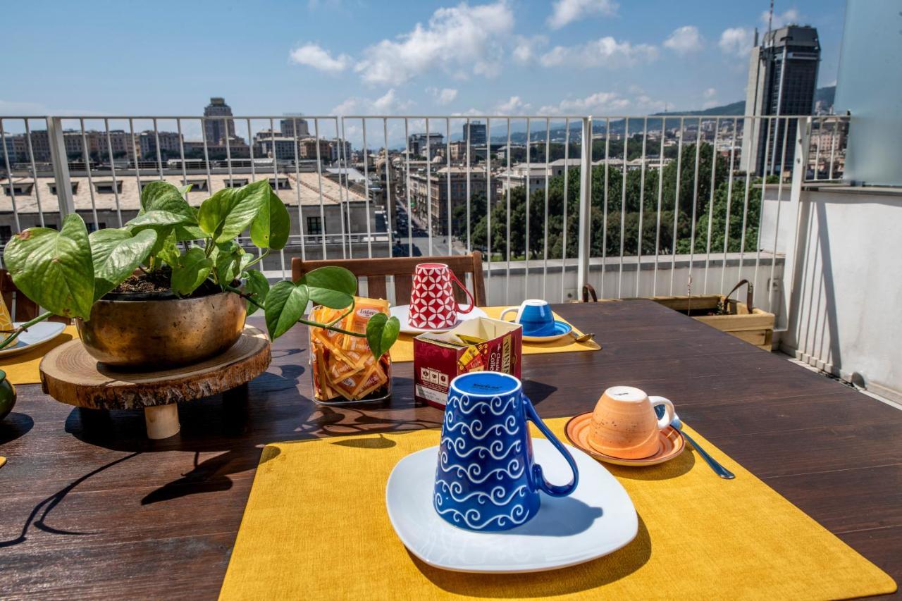 제노바 Attico Luxury Con Parcheggio E Terrazza Vista Mozzafiato 아파트 외부 사진
