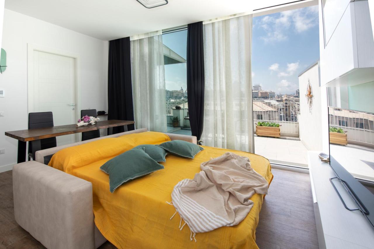 제노바 Attico Luxury Con Parcheggio E Terrazza Vista Mozzafiato 아파트 외부 사진