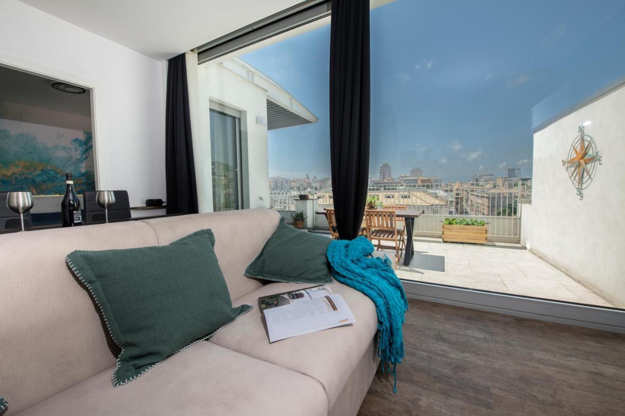 제노바 Attico Luxury Con Parcheggio E Terrazza Vista Mozzafiato 아파트 외부 사진