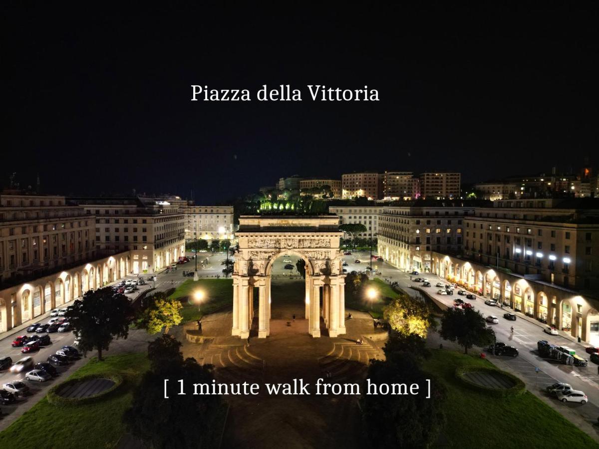 제노바 Attico Luxury Con Parcheggio E Terrazza Vista Mozzafiato 아파트 외부 사진