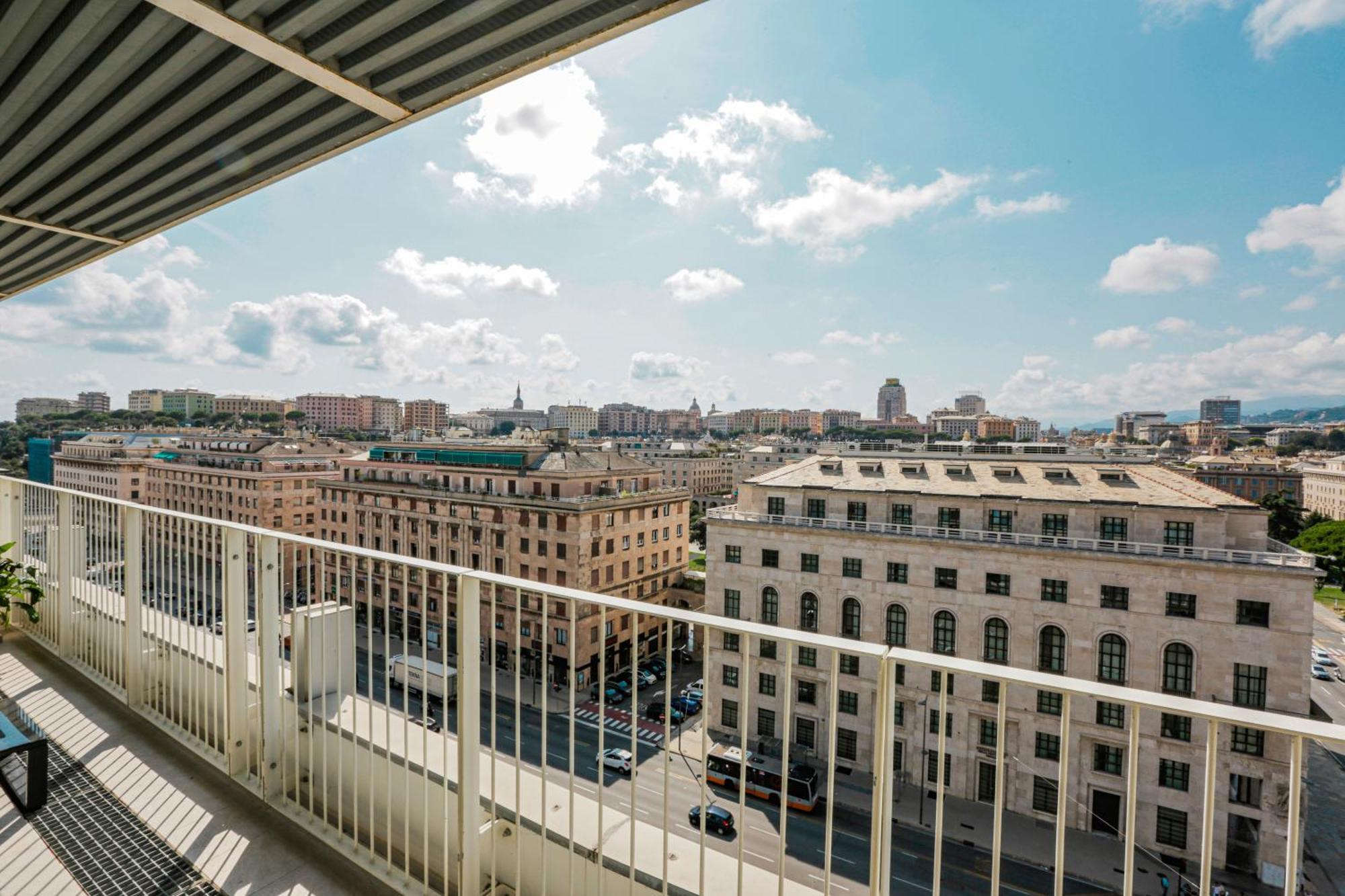 제노바 Attico Luxury Con Parcheggio E Terrazza Vista Mozzafiato 아파트 외부 사진