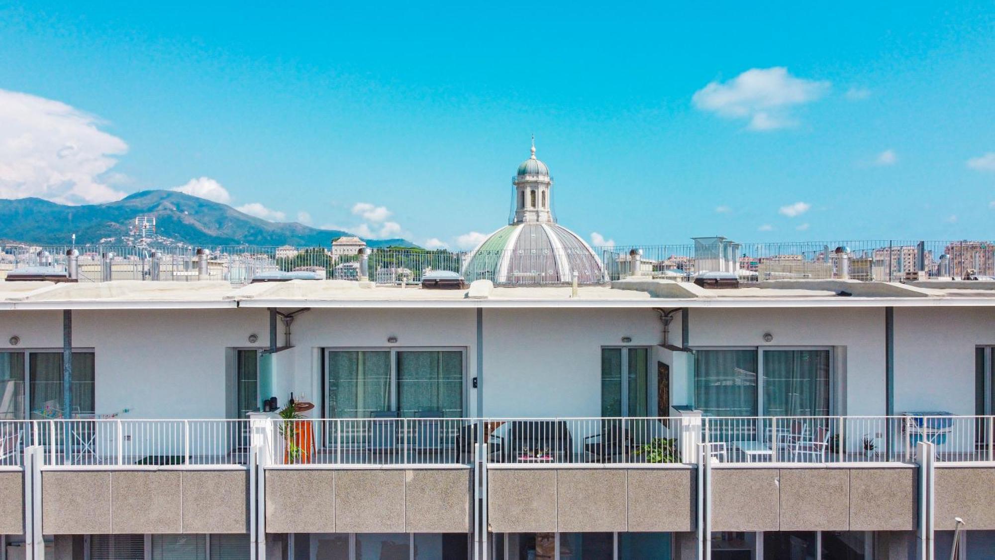 제노바 Attico Luxury Con Parcheggio E Terrazza Vista Mozzafiato 아파트 외부 사진