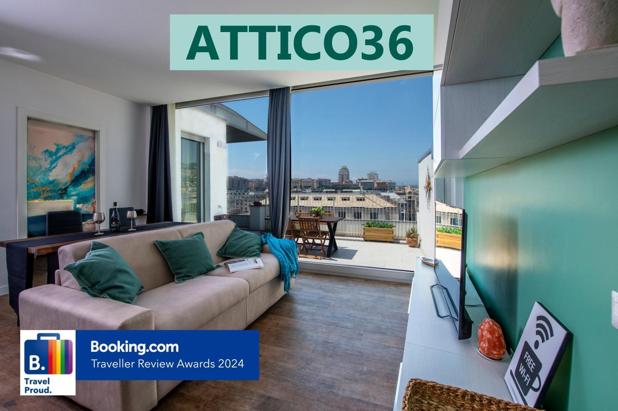 제노바 Attico Luxury Con Parcheggio E Terrazza Vista Mozzafiato 아파트 외부 사진