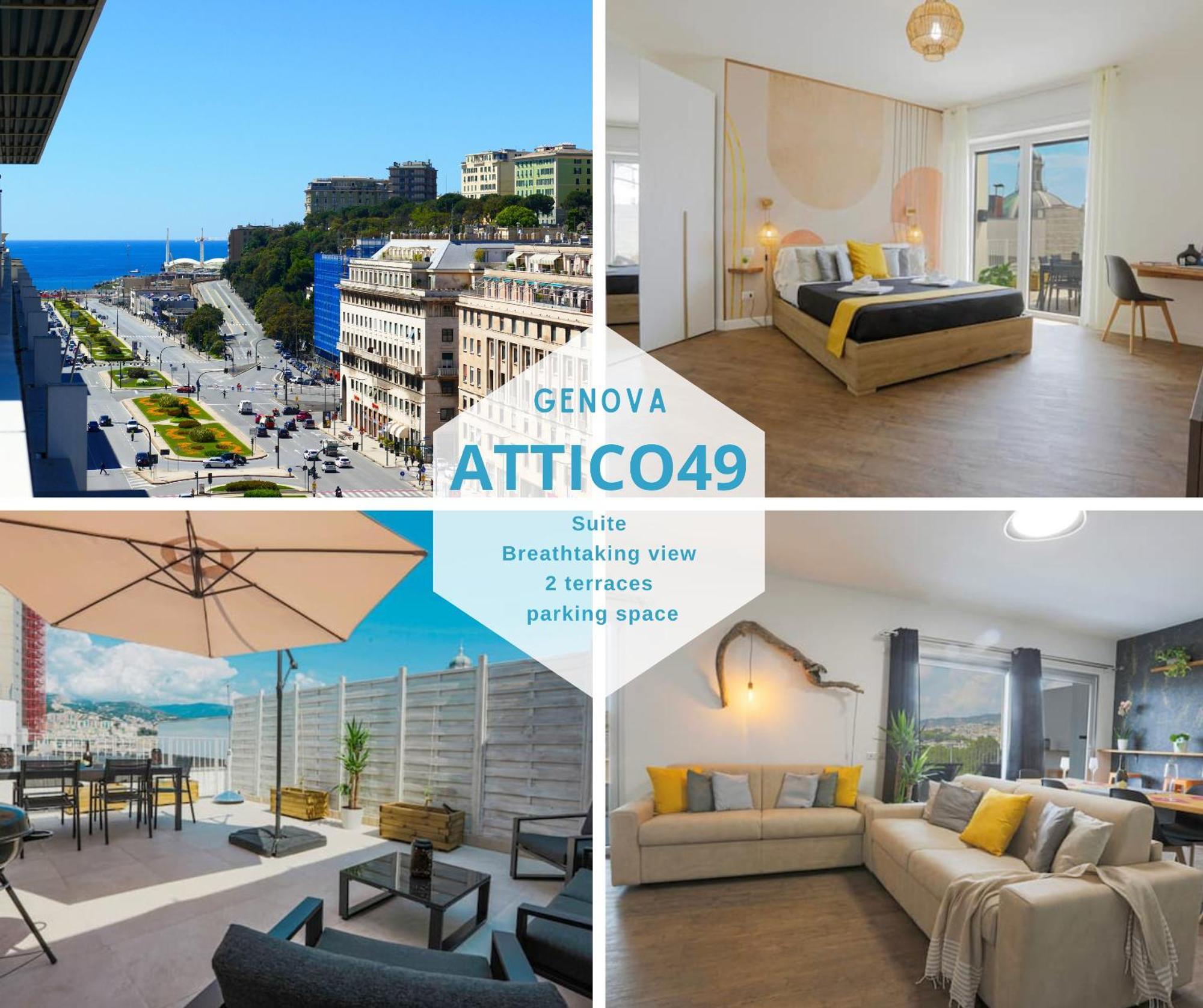 제노바 Attico Luxury Con Parcheggio E Terrazza Vista Mozzafiato 아파트 외부 사진